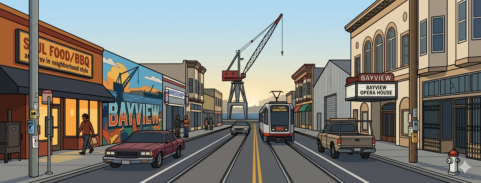 Bayview, Hunters Point and Potrero Hill
